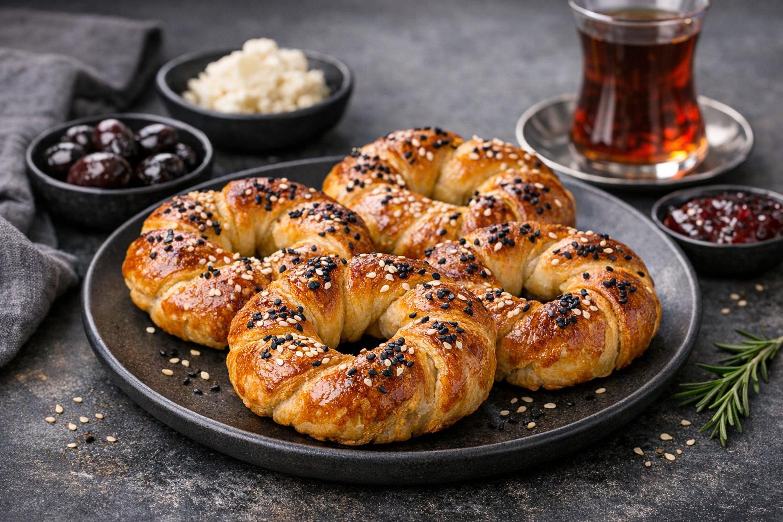Turkish Açma - Soft Braided Breakfast Bread
