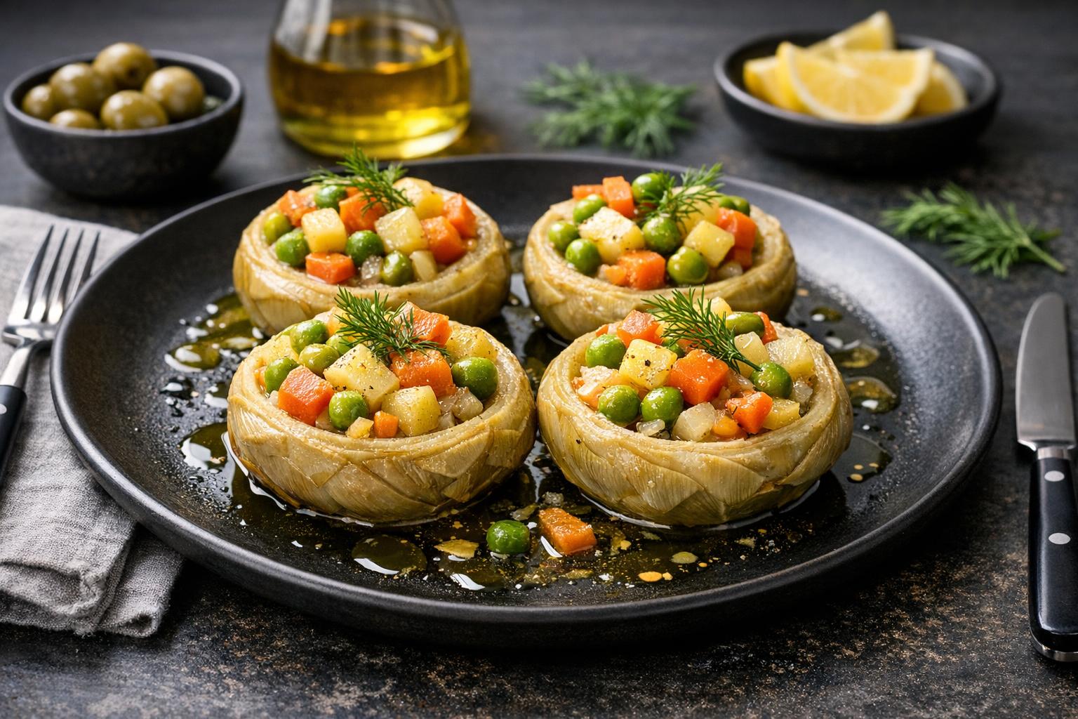 Artischocken in Olivenöl - Zeytinyağlı Enginar