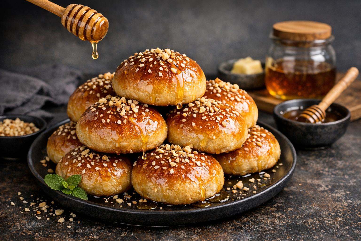 Turkish Honey Sweet Bread (Balli Corek)