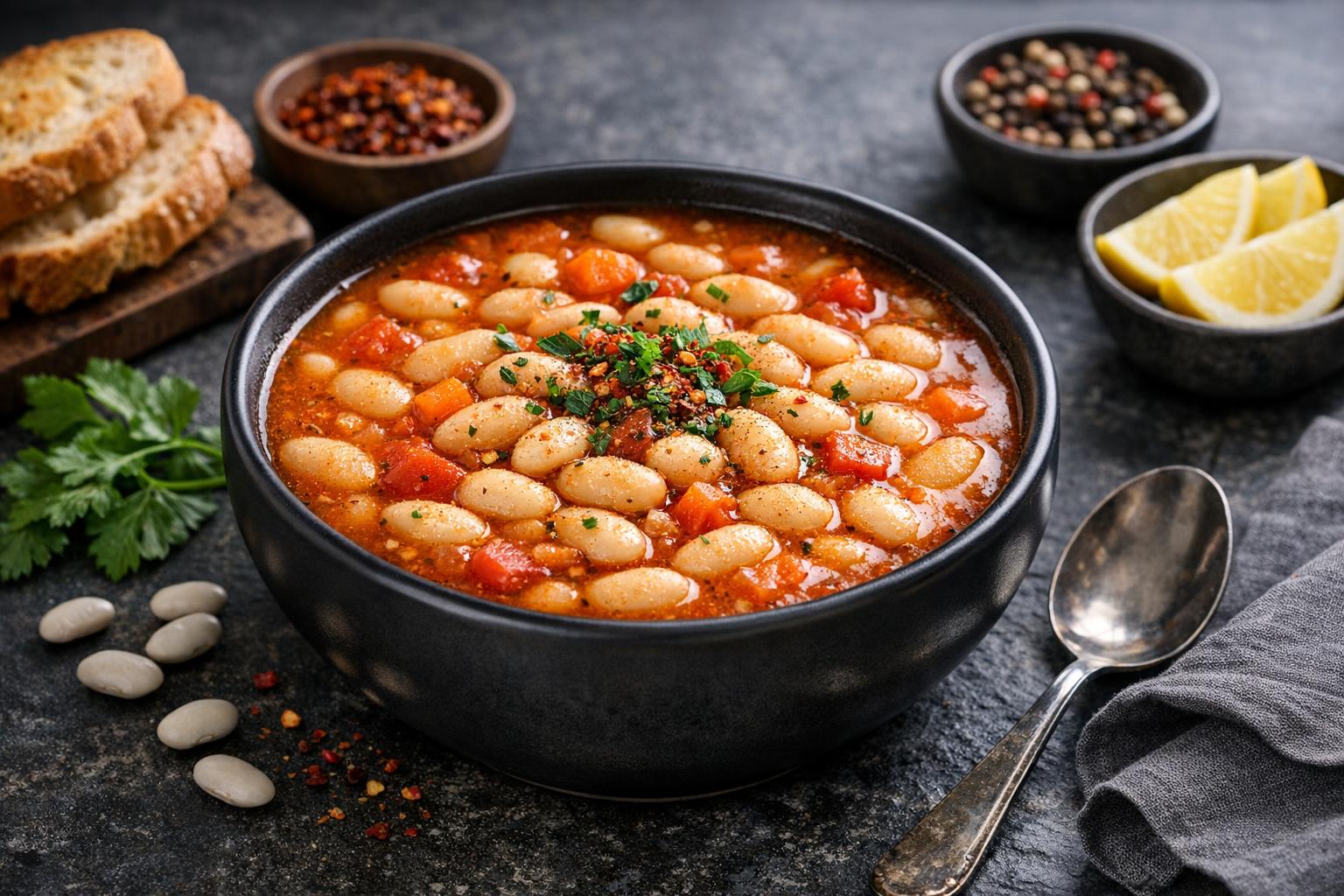 Türkische Bohnensuppe - Cremige Fasulye Çorbası