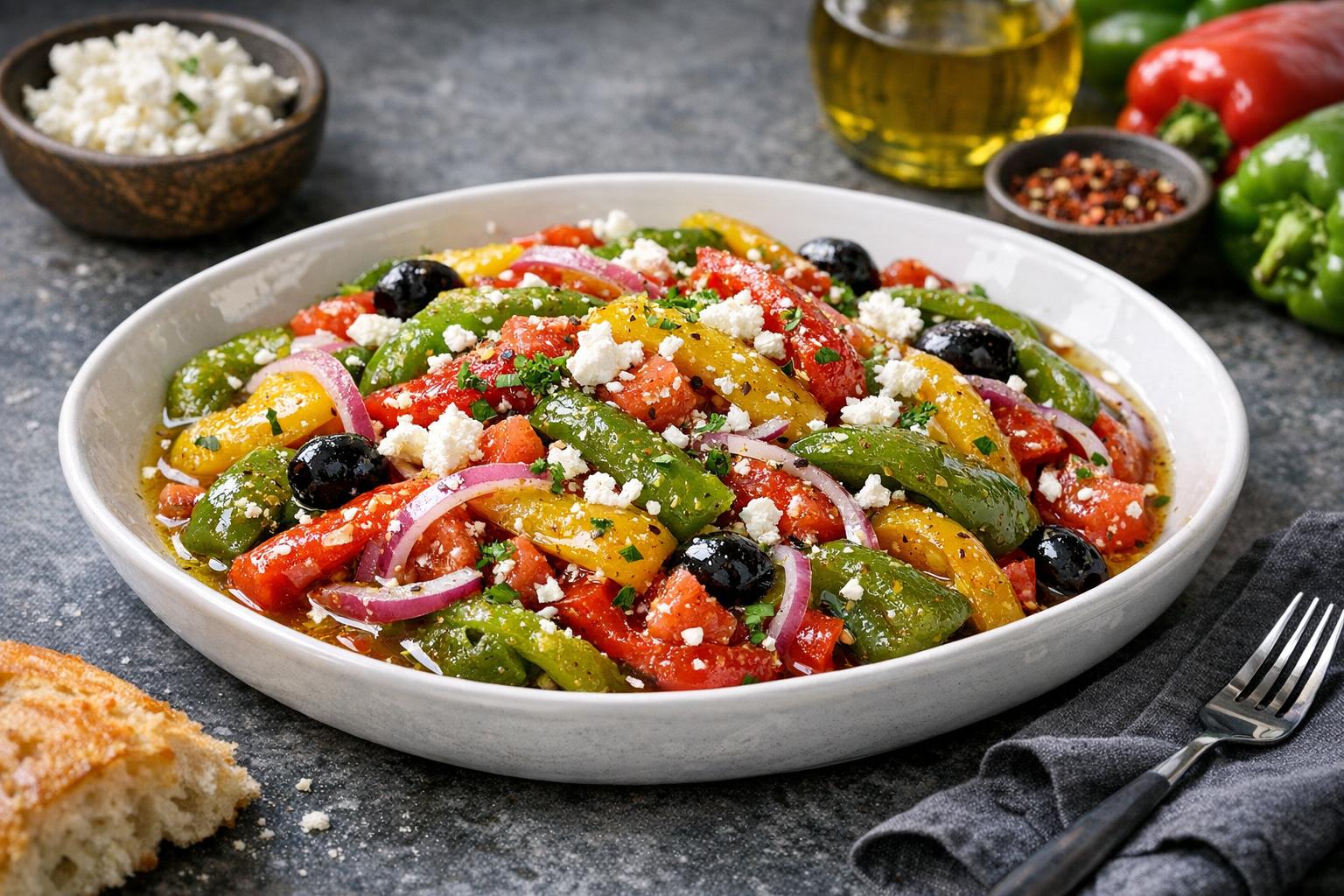 Türkischer Paprikasalat - Biber Salatası