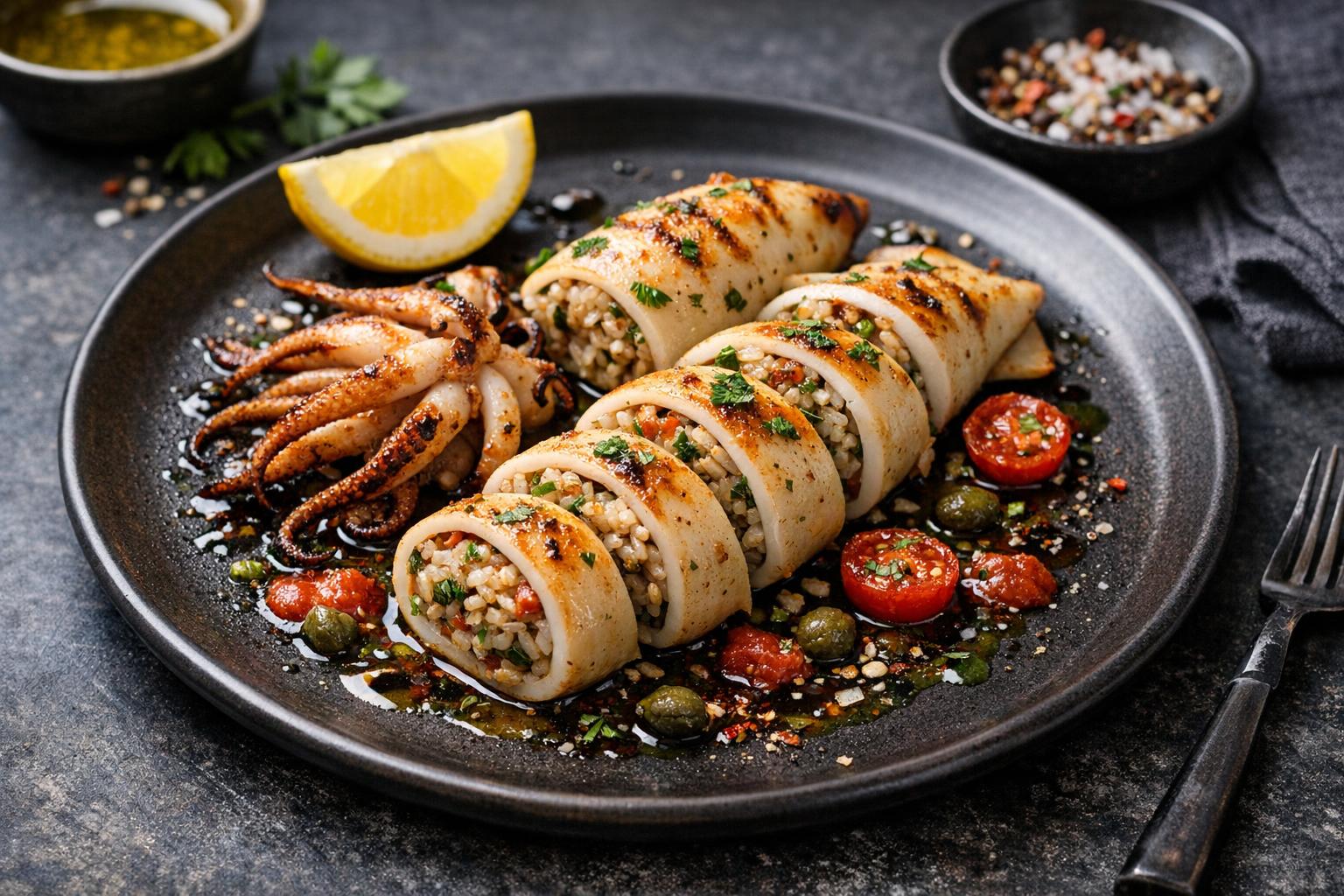 Gefüllter Tintenfisch nach türkischer Art