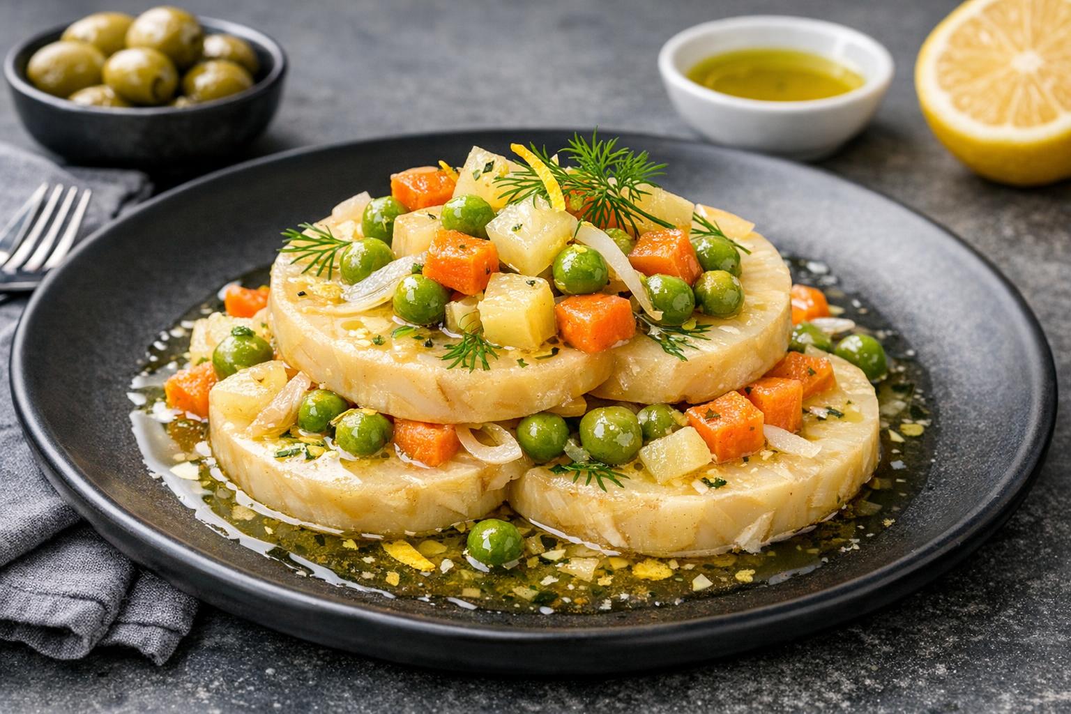 Sellerie in Olivenöl - Türkisches Gemüsegericht