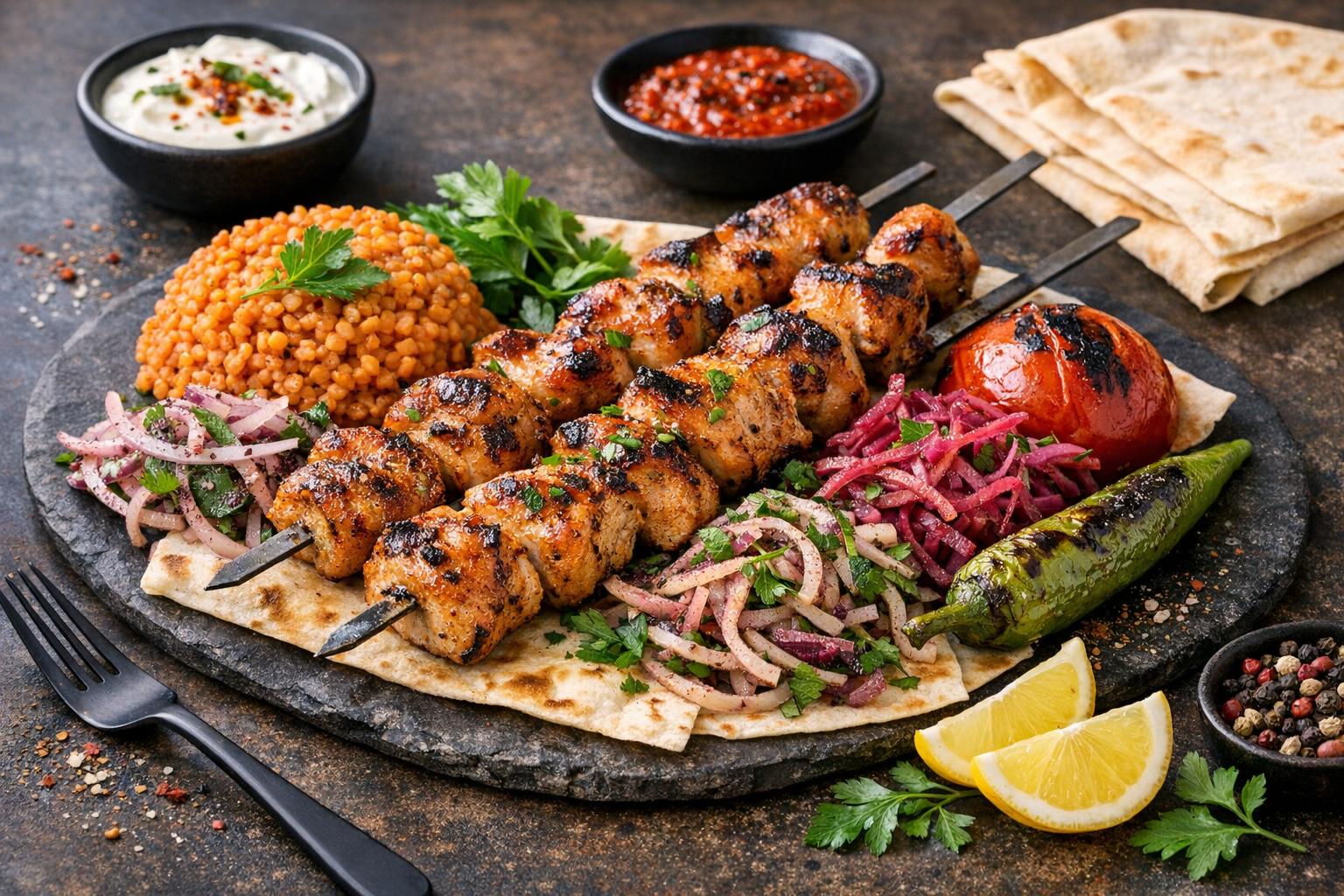 Turkish Chicken Kebab with Yogurt Marinade