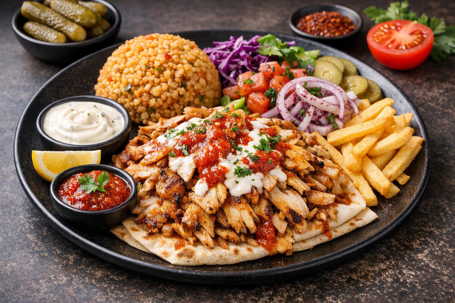 Türkisches Hähnchen Shawarma – authentisch gewürzt und saftig