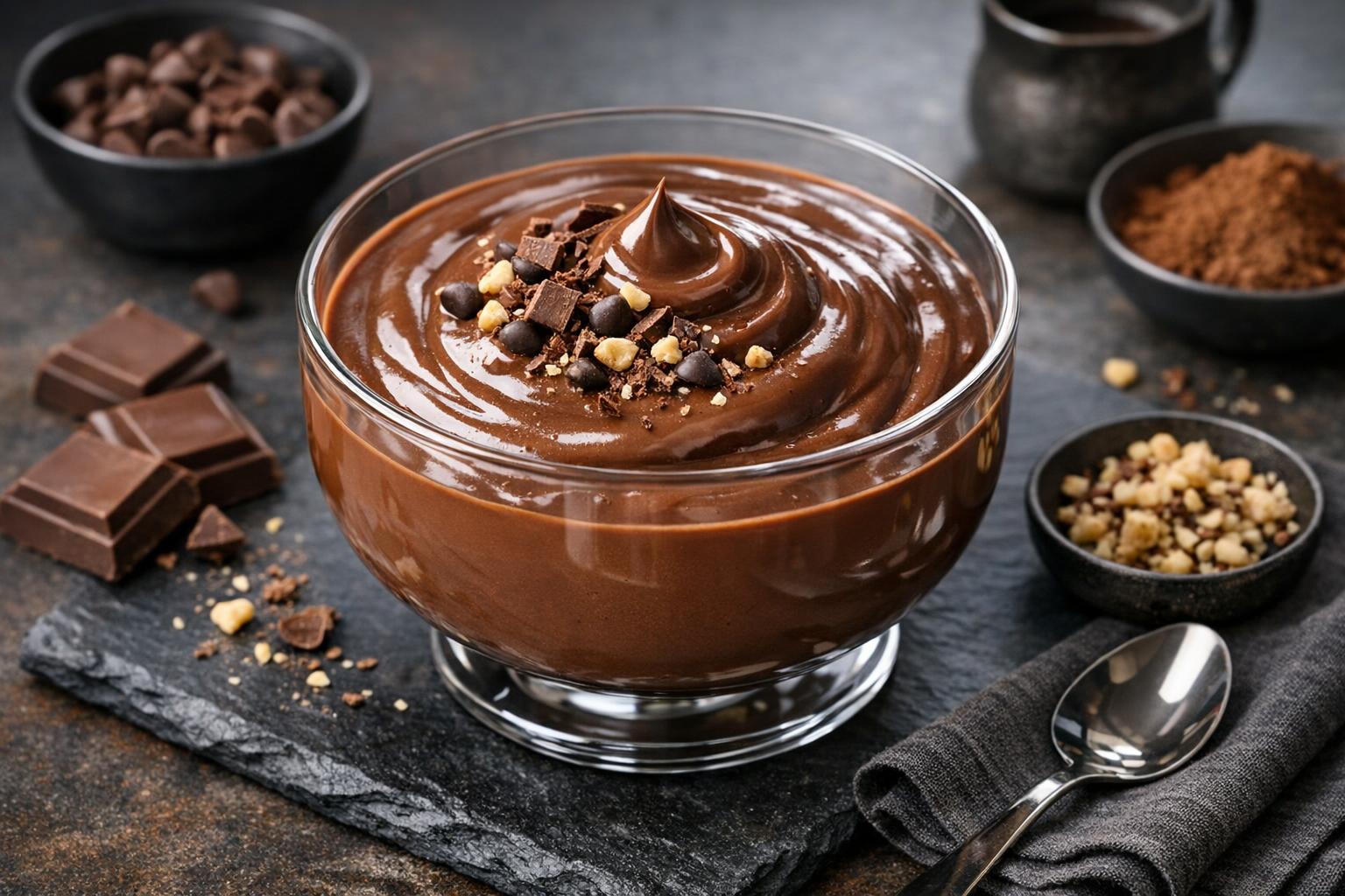 Türkischer Schokoladen-Milchpudding (Çikolatalı Muhallebi)