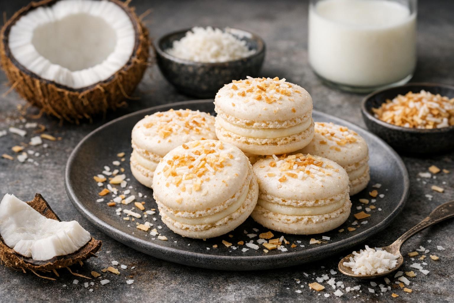 Türkische Kokos-Makronen - Weiche Kokosnuss-Süßigkeit