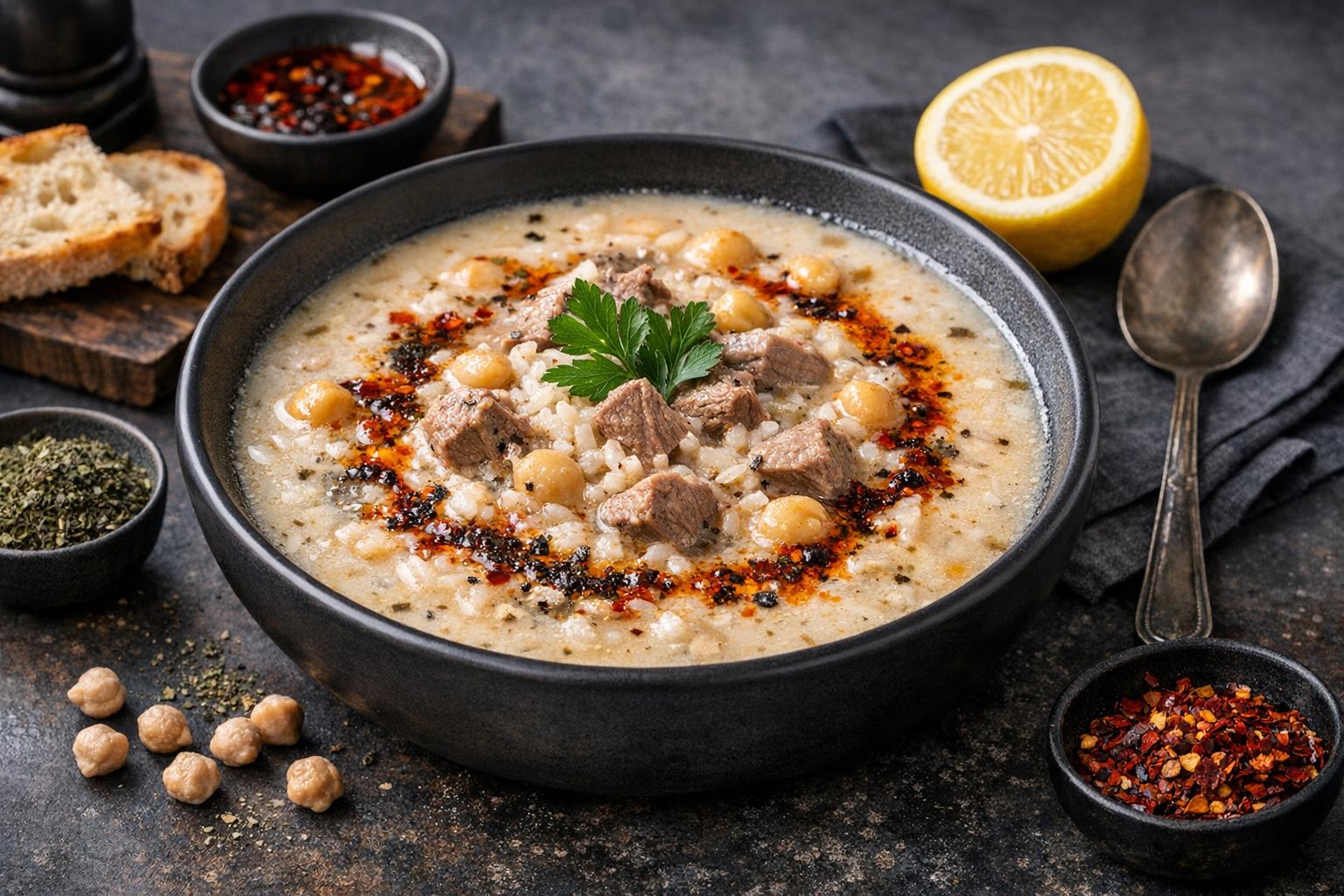 Erzurum Tarhana Soup - Traditional Turkish Winter Comfort Soup