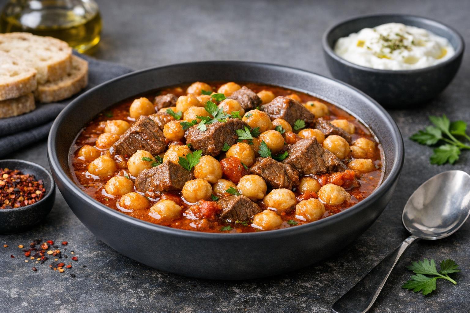 Turkish Chickpea Stew with Meat
