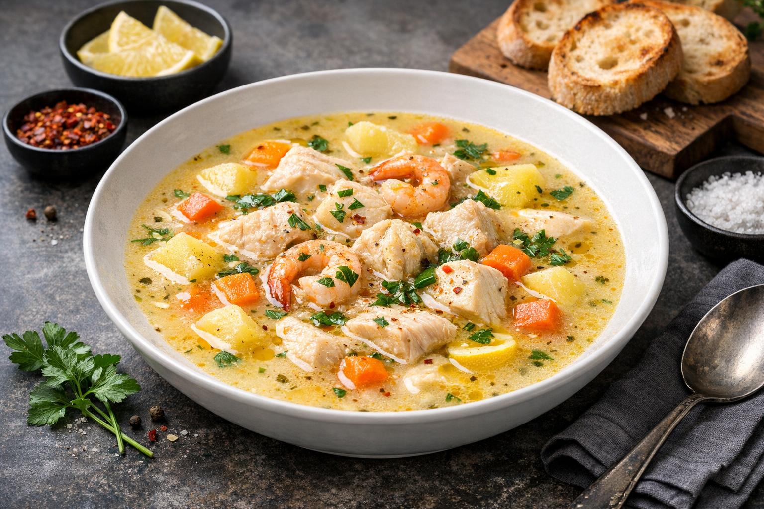 Turkish Fisherman Soup