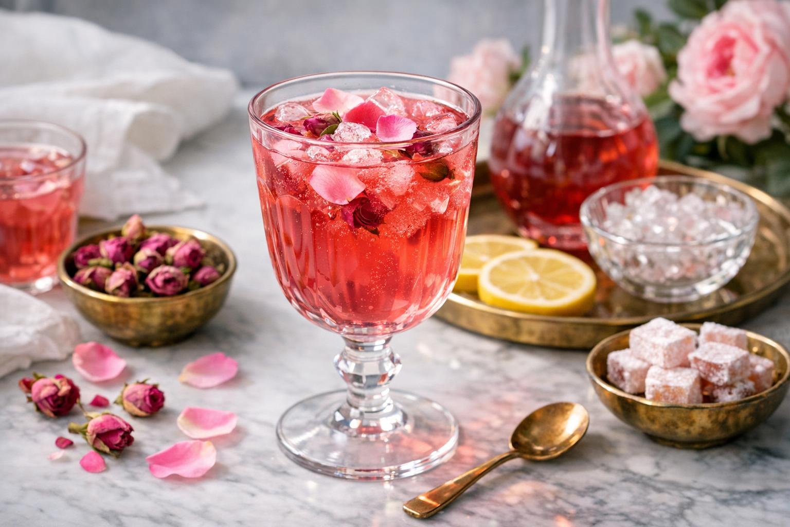 Turkish Rose Syrup - Traditional Floral Drink