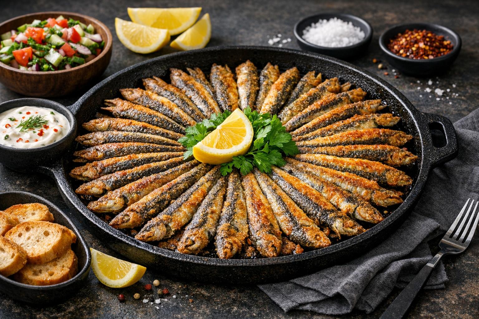Turkish Fried Anchovies