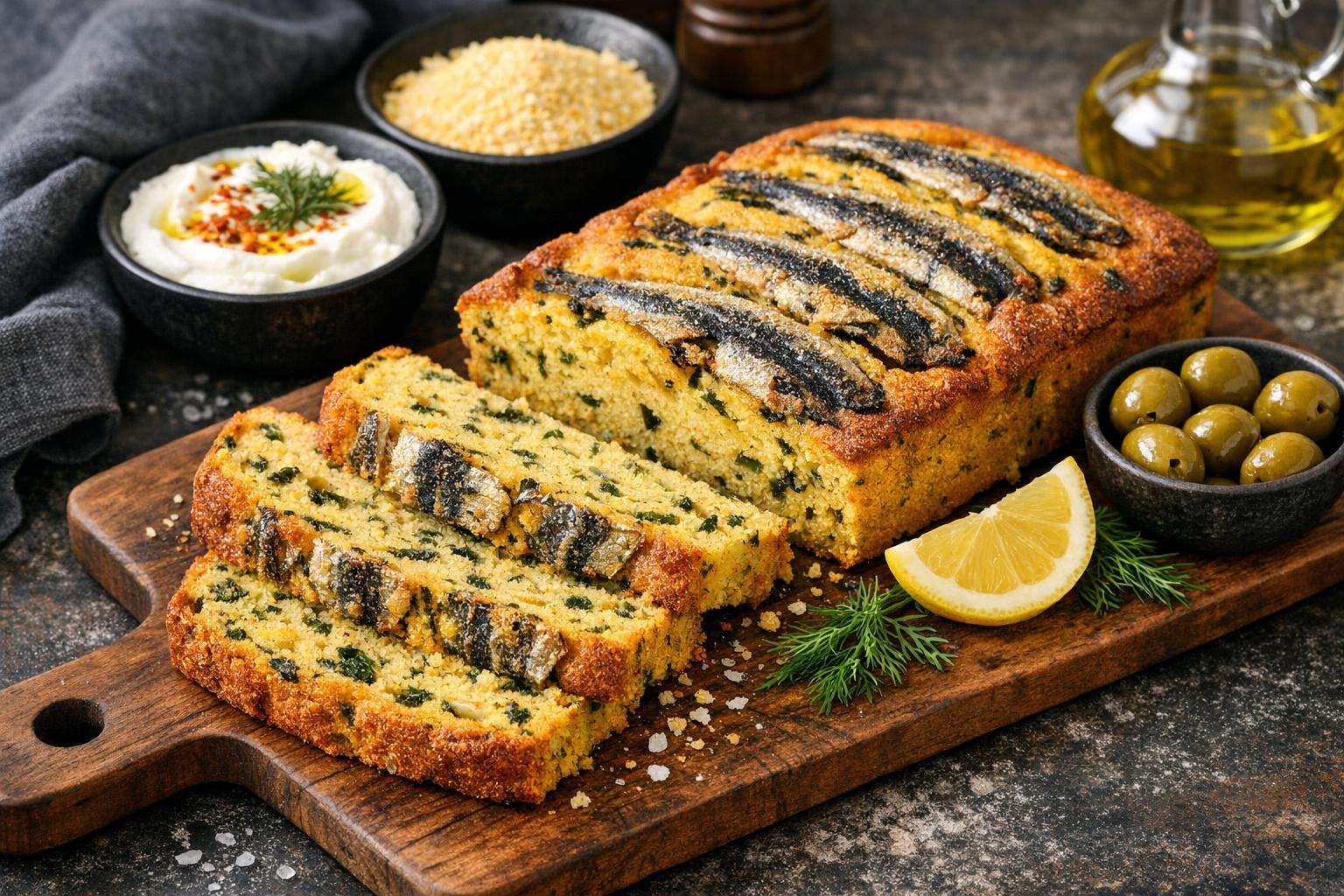 Turkish Anchovy Cornbread
