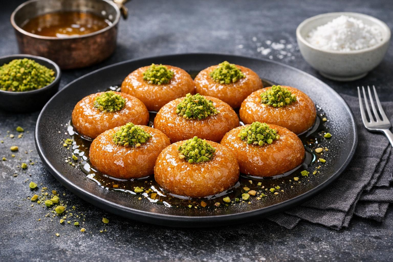 Turkish Lady's Navel Dessert - Hanım Göbeği