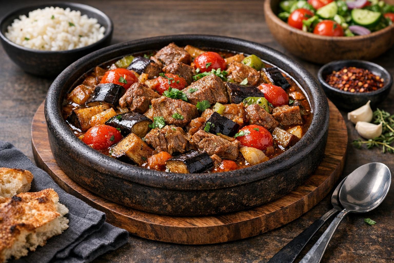 Türkisches Lamm-Auberginen-Gratin