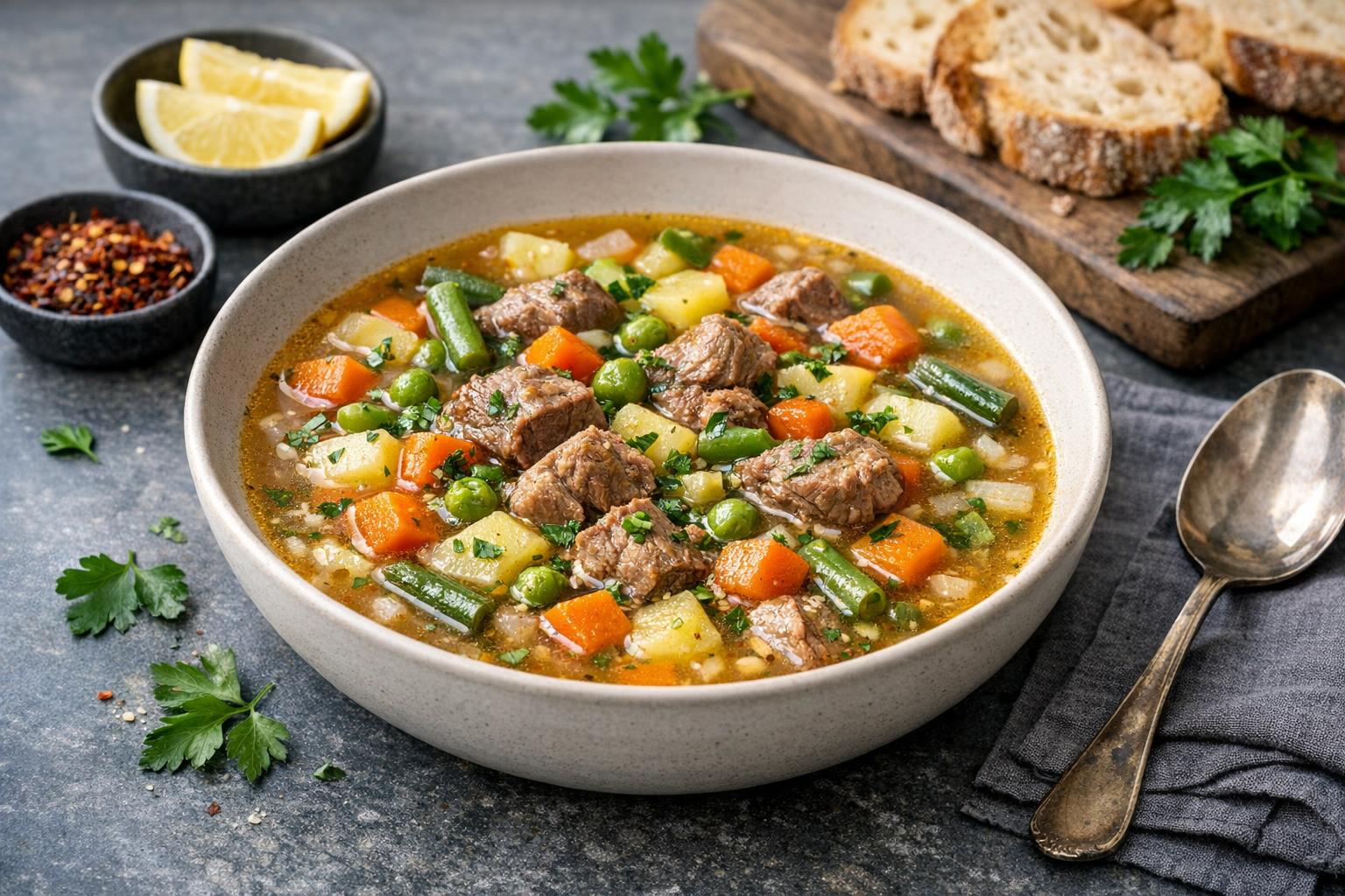 Turkish Lamb and Vegetable Soup