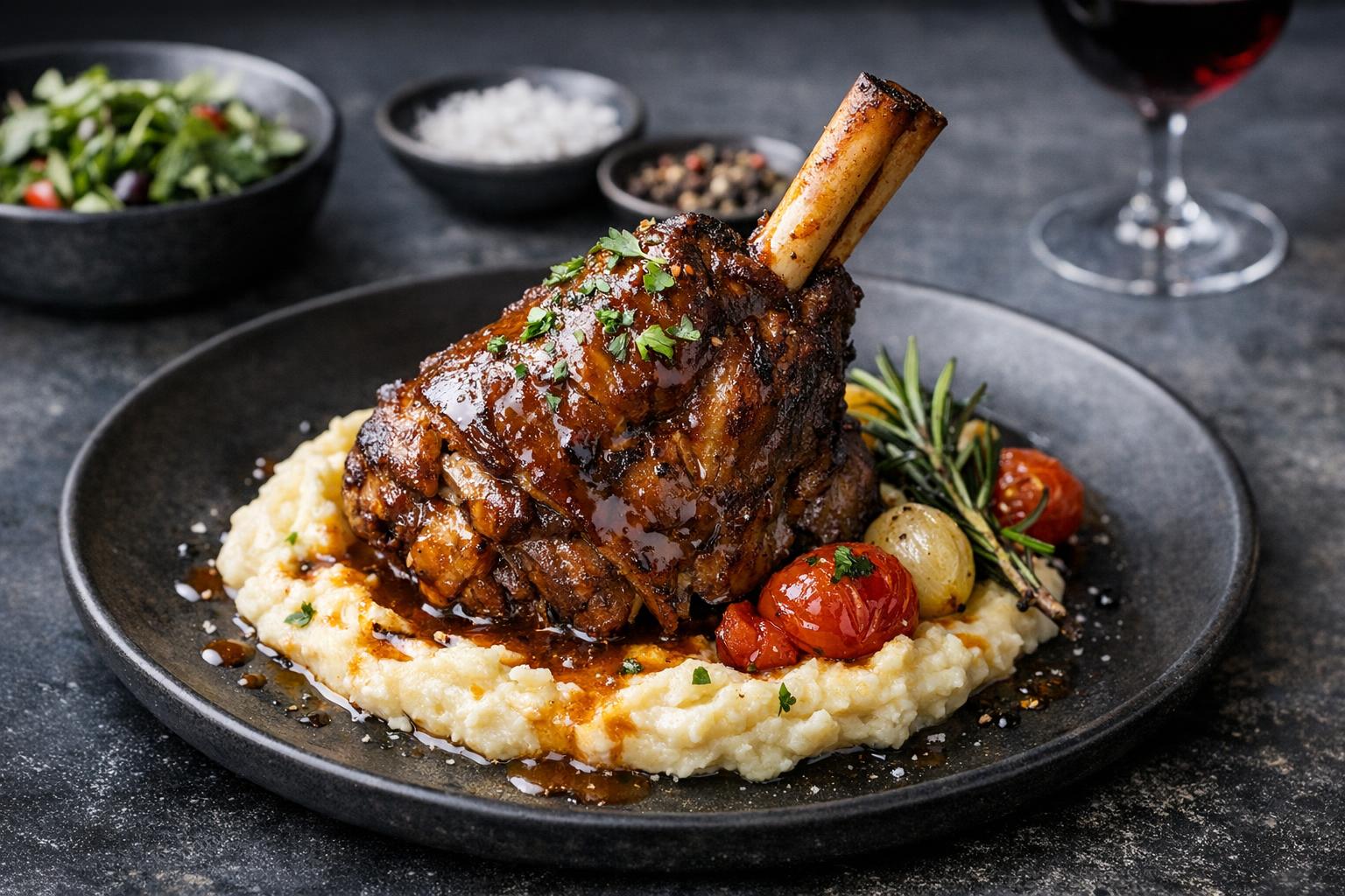 Türkischer geschmorter Lammhaxe - Kuzu İncik