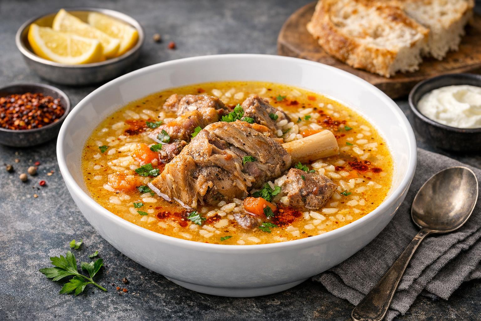 Turkish Lamb Shank Soup