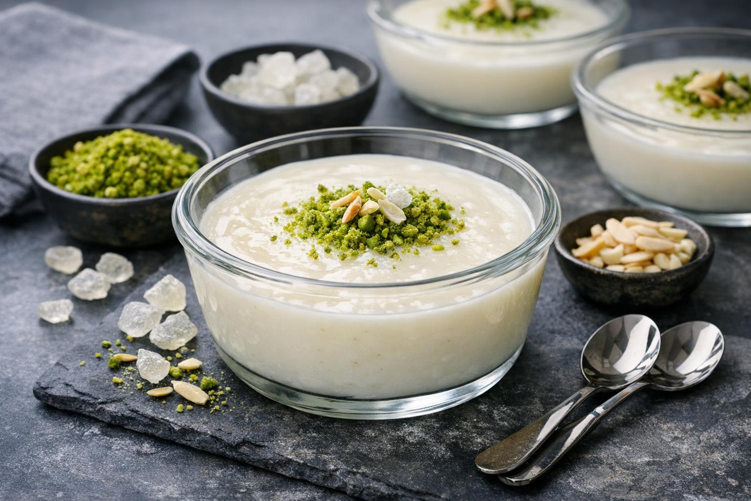 Türkischer Milchpudding mit Mastix