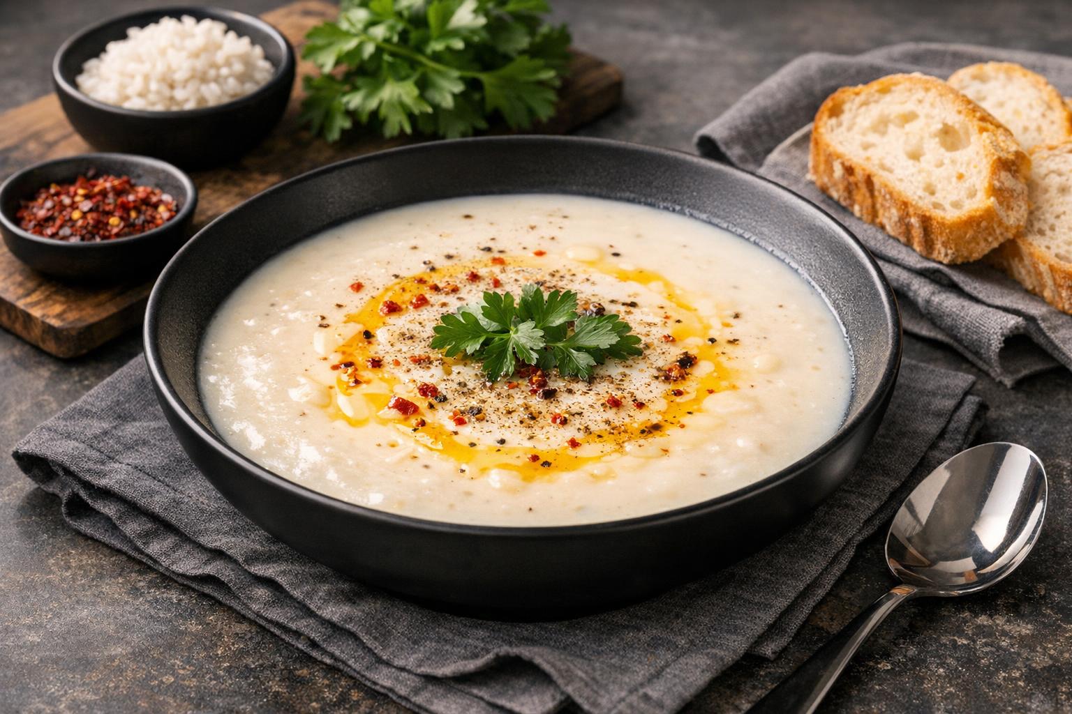 Turkish Milk Pudding Soup