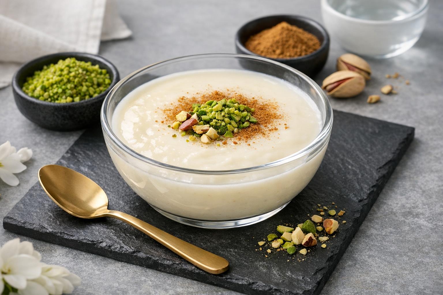 Turkish Milk Pudding (Muhallebi)