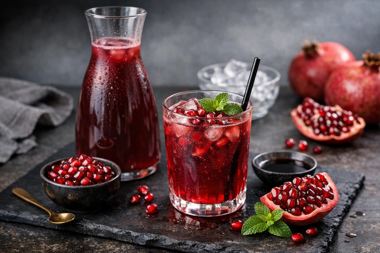 Turkish Pomegranate Sherbet Drink