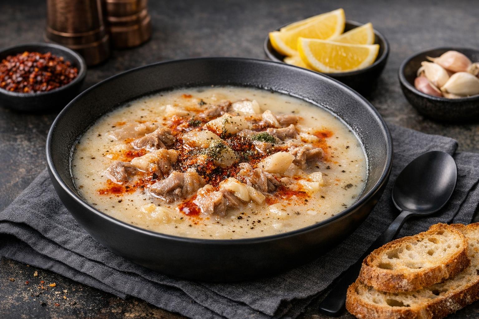 Turkish Lamb Trotters Soup