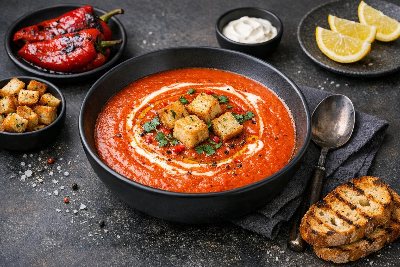 Roasted Red Pepper Bisque