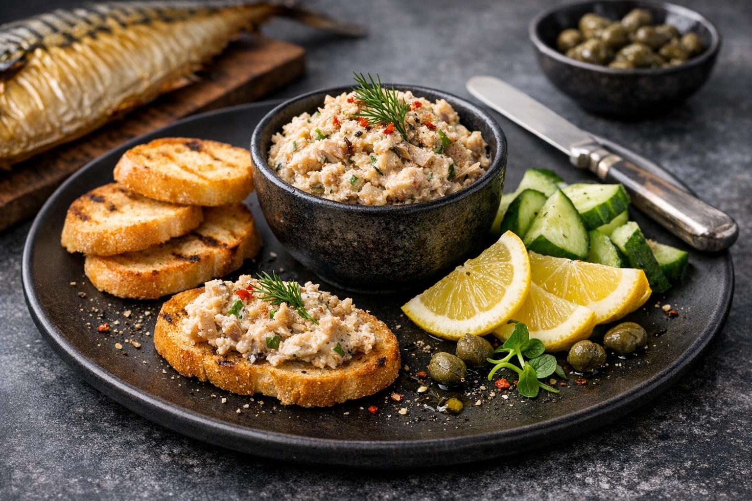 Türkische geräucherte Makrelen-Pastete