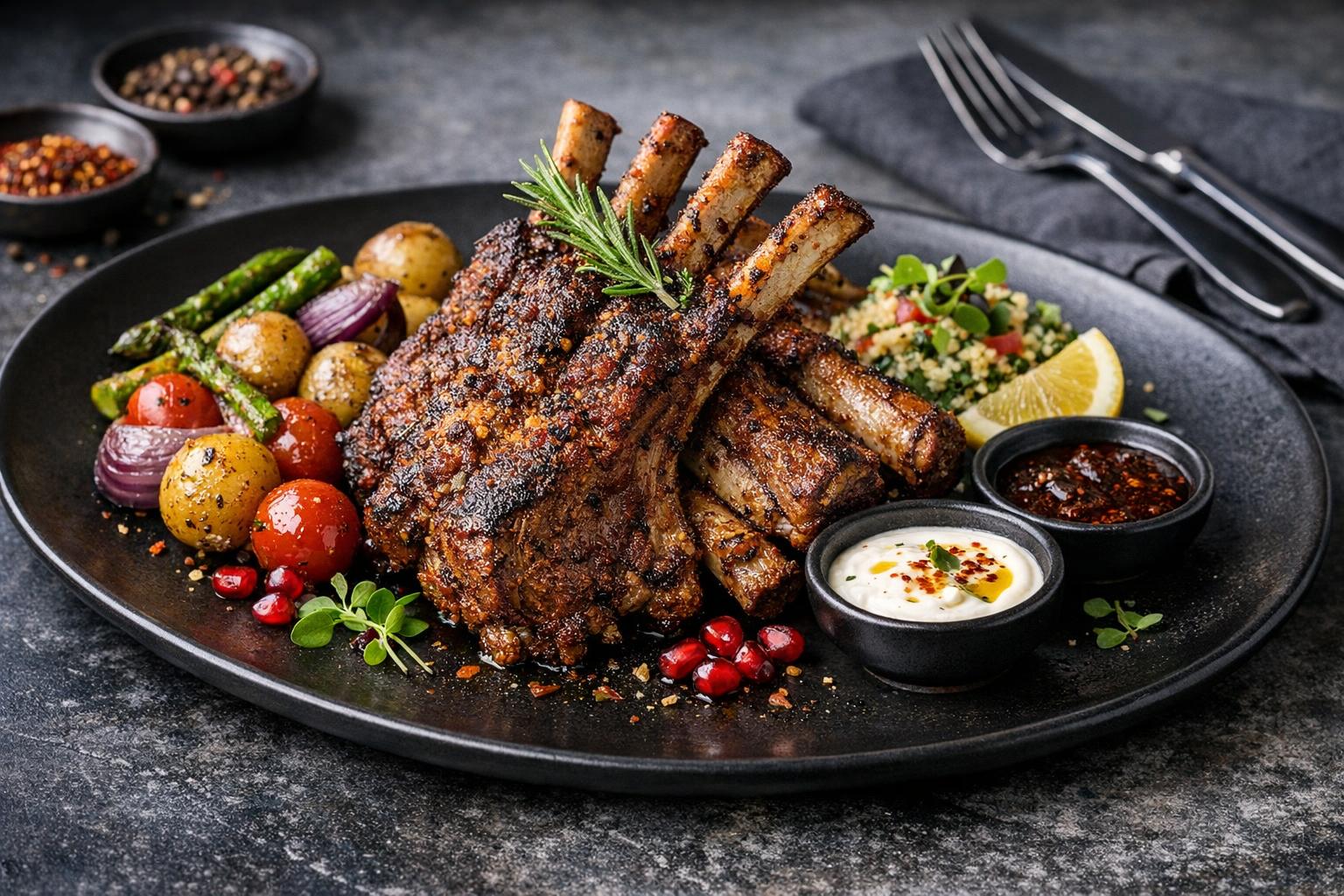 Würzige Lammrippchen nach türkischer Art