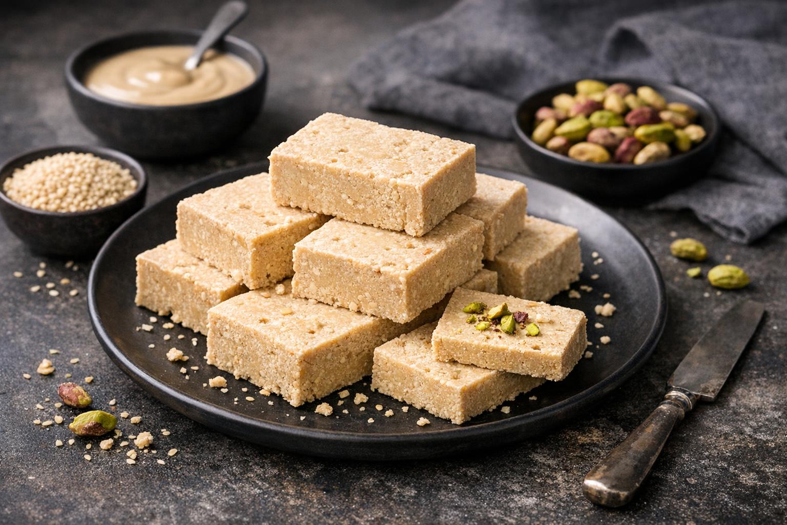 Turkish Tahini Halva