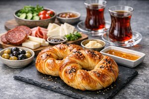Turkish Açma Breakfast Bread - Soft Twisted Rolls