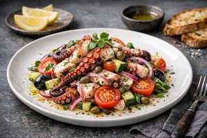 Turkish Octopus Salad with Herbs and Olive Oil