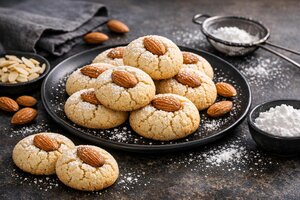 Turkish Almond Cookies - Crispy Buttery Badem Kurabiyesi