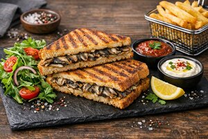 Anchovy Toast - Crispy Turkish Breakfast with Seasoned Fish