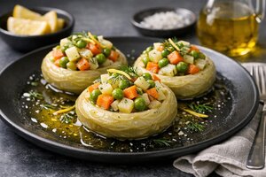 Turkish Braised Artichokes in Olive Oil