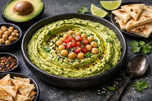 Turkish Avocado Hummus with Tahini