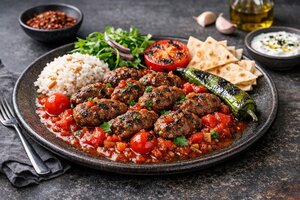 Turkish Beef Köfte with Tomato Sauce