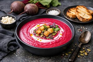 Turkish Beet and Yogurt Soup