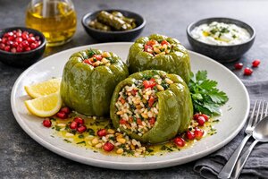 Gefüllte Paprika mit Olivenöl auf türkische Art