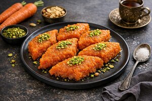 Turkish Carrot Halva with Milk and Nuts