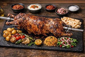 Traditional Turkish Çevirme Lamb - Slow-Roasted Leg of Lamb