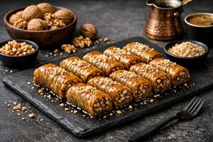 Walnut Rolled Baklava