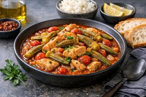 Turkish Chicken and Okra Stew