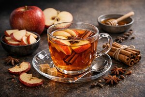 Turkish Cinnamon Apple Tea - Warm Spiced Herbal Drink