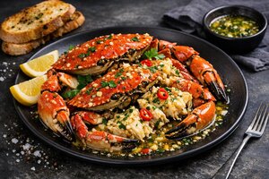 Turkish Butter Crab with Garlic and Herbs
