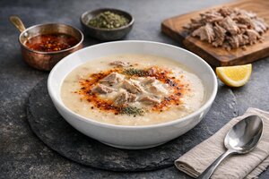 Turkish Wedding Soup with Tender Lamb and Yogurt