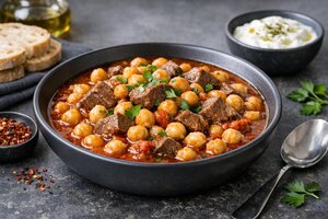 Turkish Chickpea Stew with Meat