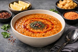 Turkish Red Lentil Soup with Bulgur (Ezogelin Çorbası)