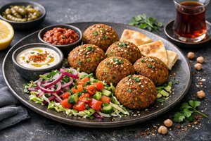 Turkish Style Falafel with Herbs and Spices